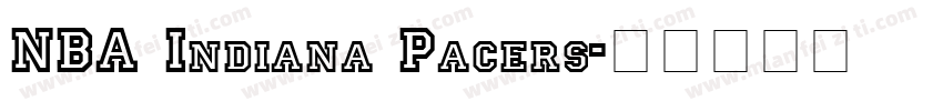 NBA Indiana Pacers字体转换